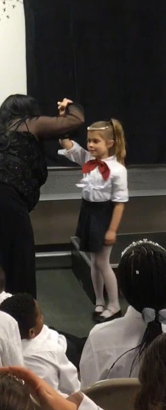 Dorothy imparting a blessing